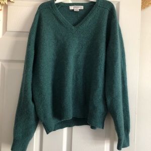 Vintage I Magnin 55% cashmere sweater Teal XL